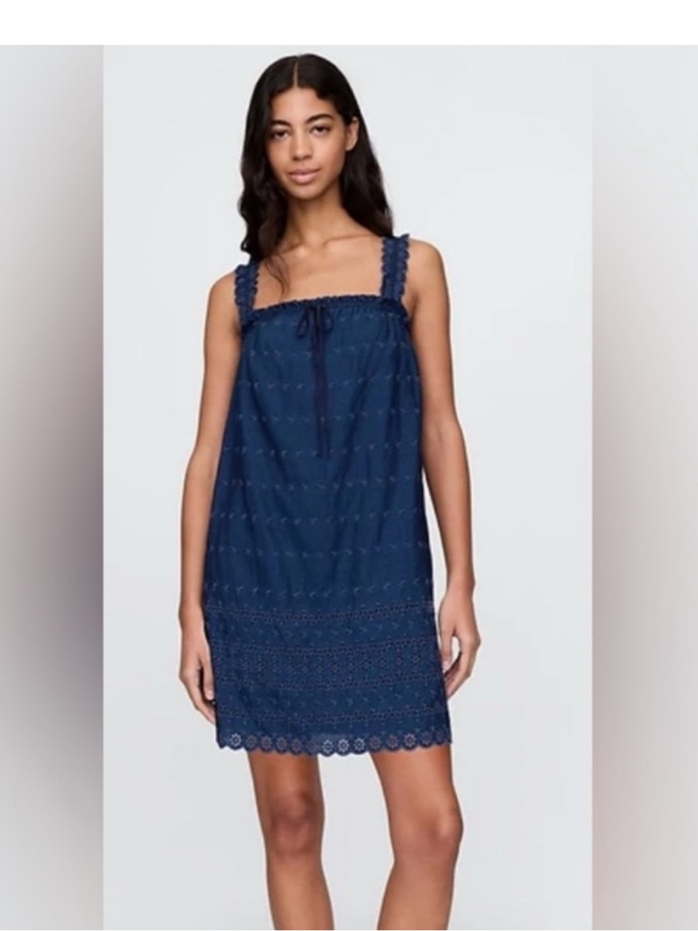 Gap x Doen eyelet shift mini dress